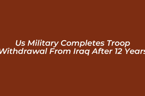 us military completes troop withdrawal from iraq after 12 years L5sh
