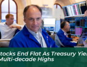 us stocks end flat as treasury yields hit multi decade highs hemW