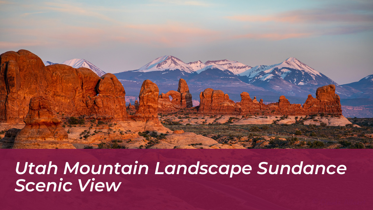 Utah mountain landscape Sundance scenic view