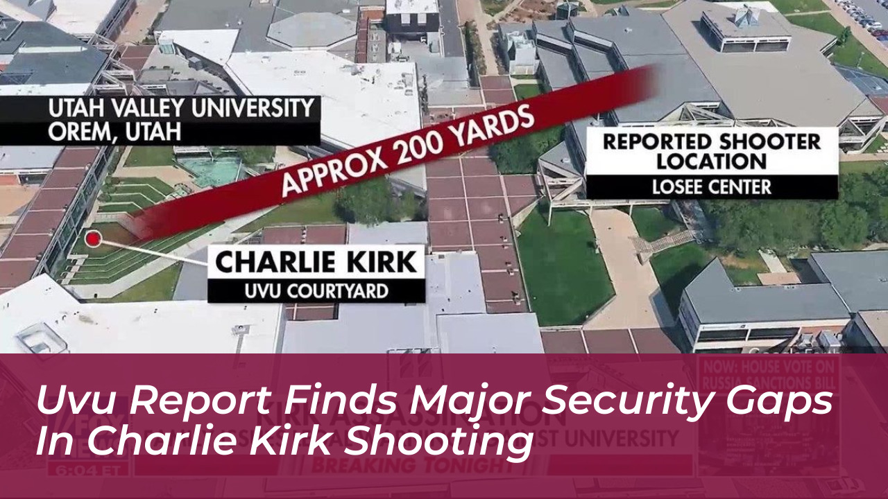 uvu report finds major security gaps in charlie kirk shooting 1NLL