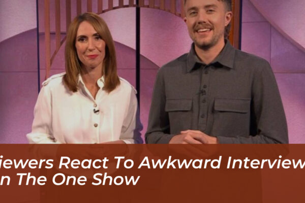 viewers react to awkward interview on the one show SXs7