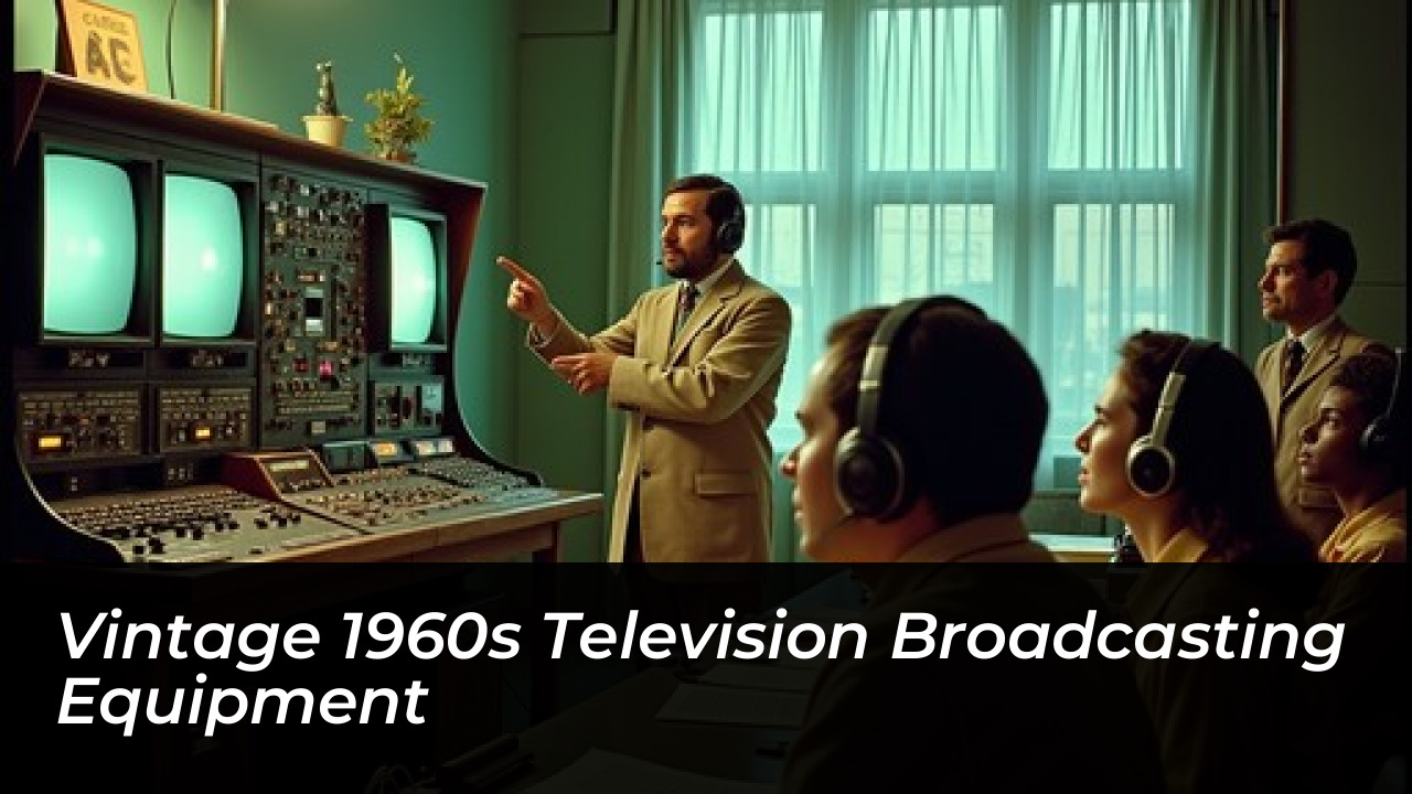 Vintage 1960s Television Broadcasting Equipment
