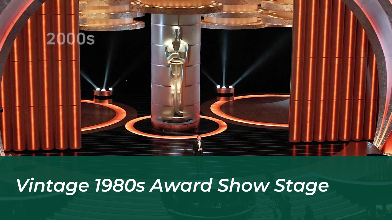 Vintage 1980s Award Show Stage