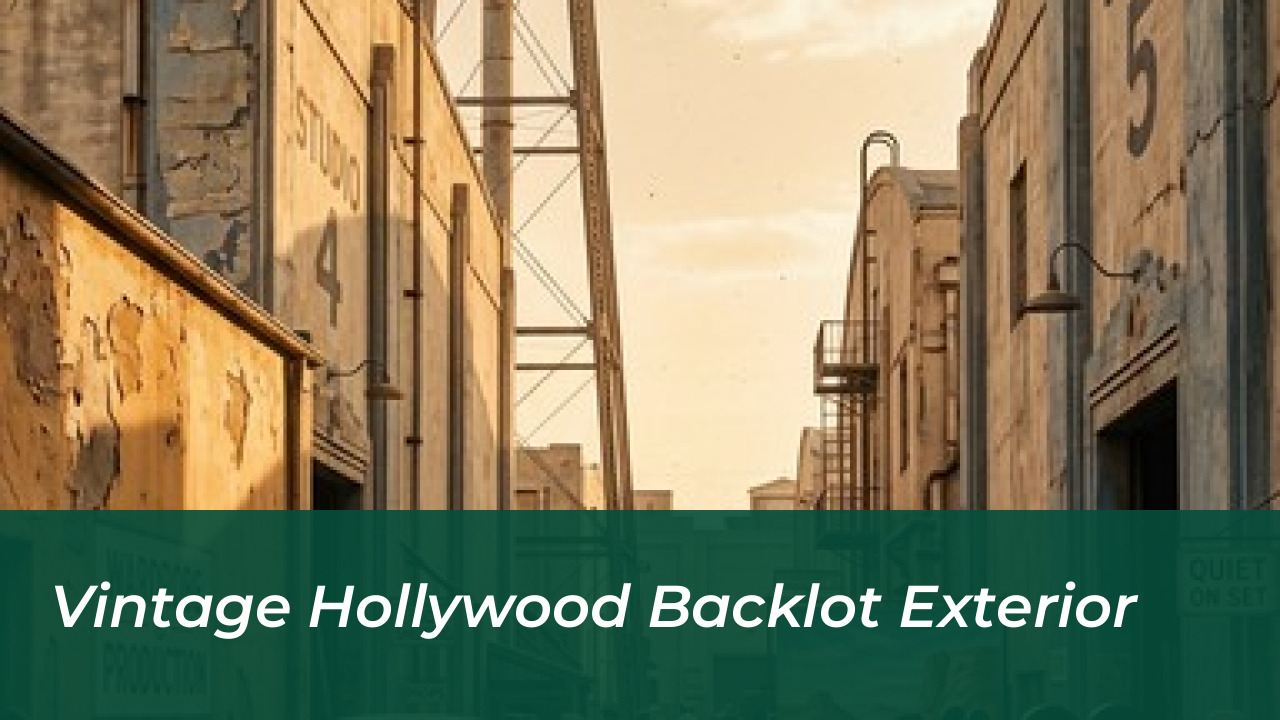 Emmy Rossum on Past Marriage, Sam Esmail, and Growth 4 Vintage Hollywood Backlot Exterior