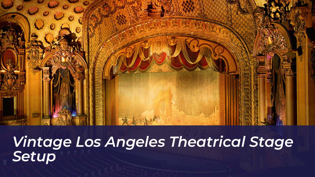 Vintage Los Angeles Theatrical Stage Setup