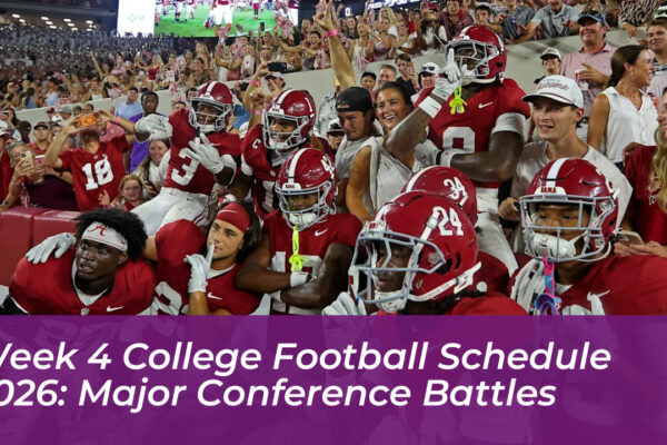 week 4 college football schedule 2026 major conference battles AOuL