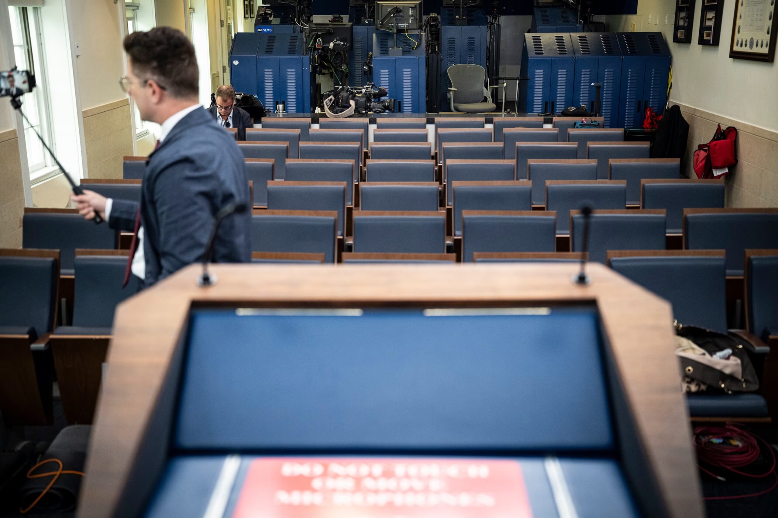 White House Press Briefing Room Podium