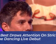 will best draws attention on strictly come dancing live debut XD39