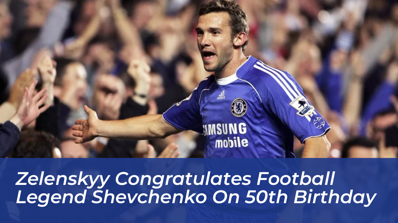 zelenskyy congratulates football legend shevchenko on 50th birthday 827q