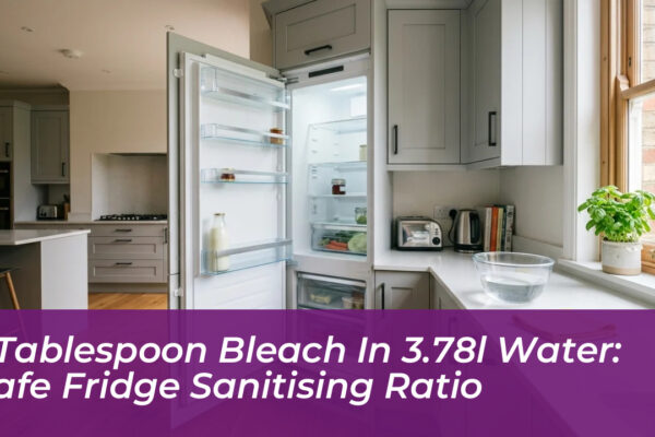 1 tablespoon bleach in 3 78l water safe fridge sanitising ratio 0uun