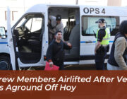 17 crew members airlifted after vessel runs aground off hoy lEJj