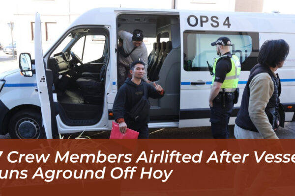 17 crew members airlifted after vessel runs aground off hoy lEJj