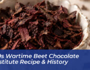 1940s wartime beet chocolate substitute recipe history p9cB