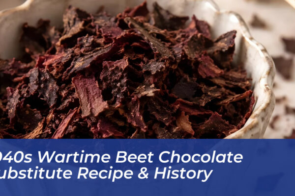 1940s wartime beet chocolate substitute recipe history p9cB