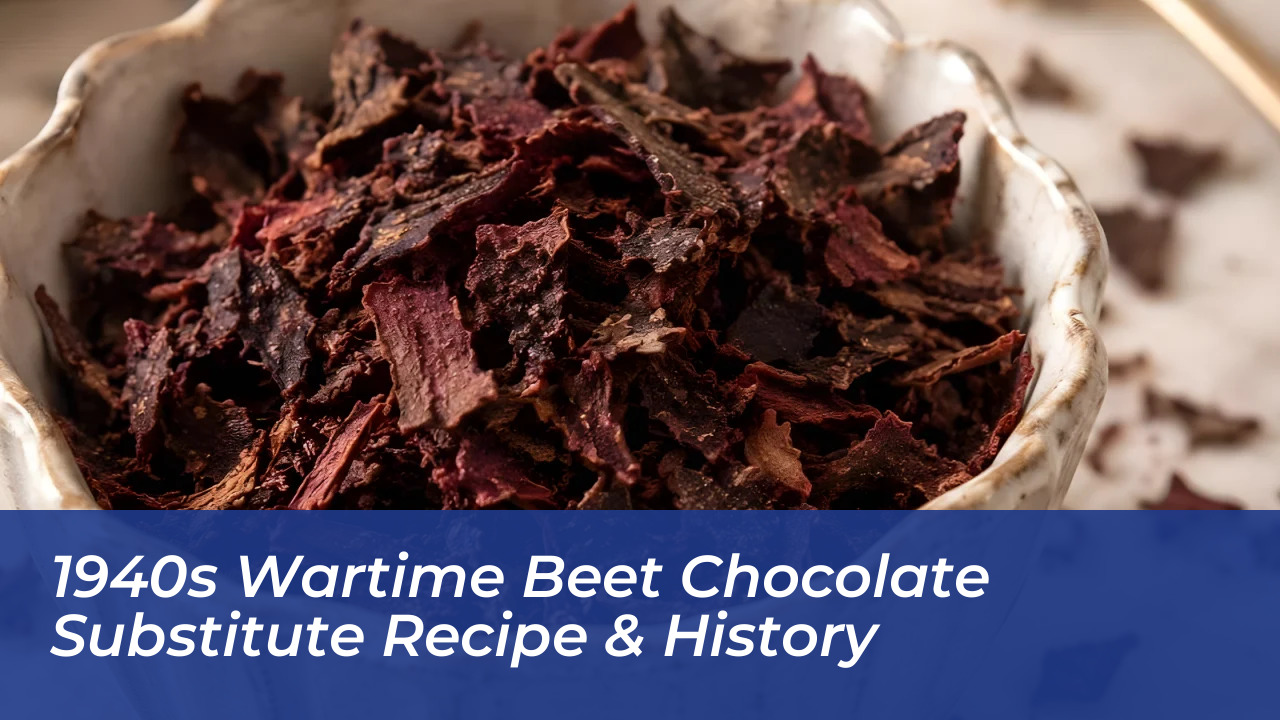 1940s wartime beet chocolate substitute recipe history p9cB