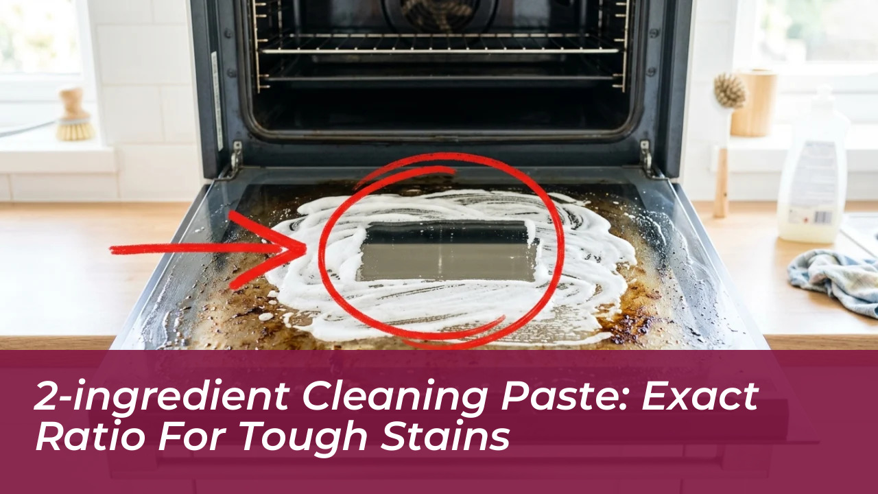 2 ingredient cleaning paste exact ratio for tough stains MhZ4