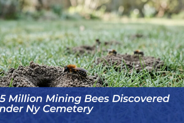 5 5 million mining bees discovered under ny cemetery we5N