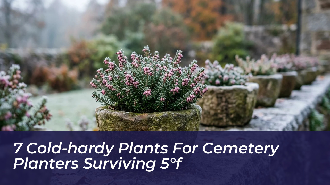 7 cold hardy plants for cemetery planters surviving 5f