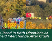 a77 closed in both directions at bellfield interchange after crash bptQ