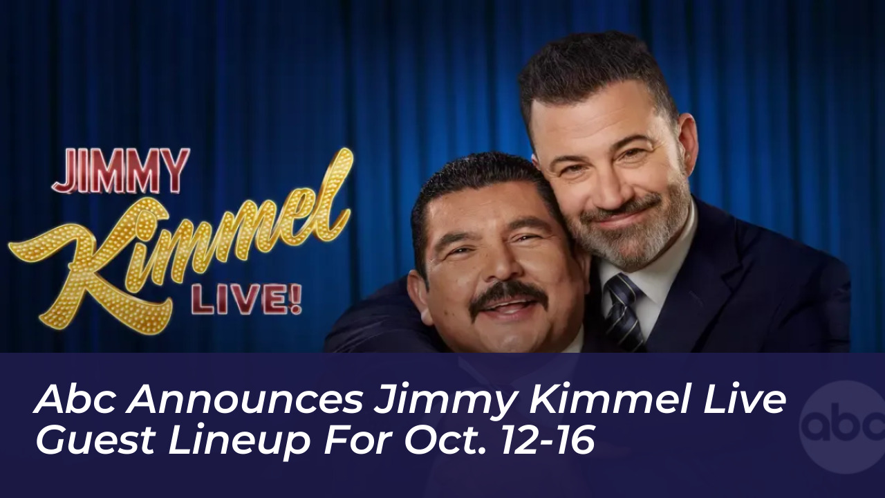 abc announces jimmy kimmel live guest lineup for oct 12 16 UH7w