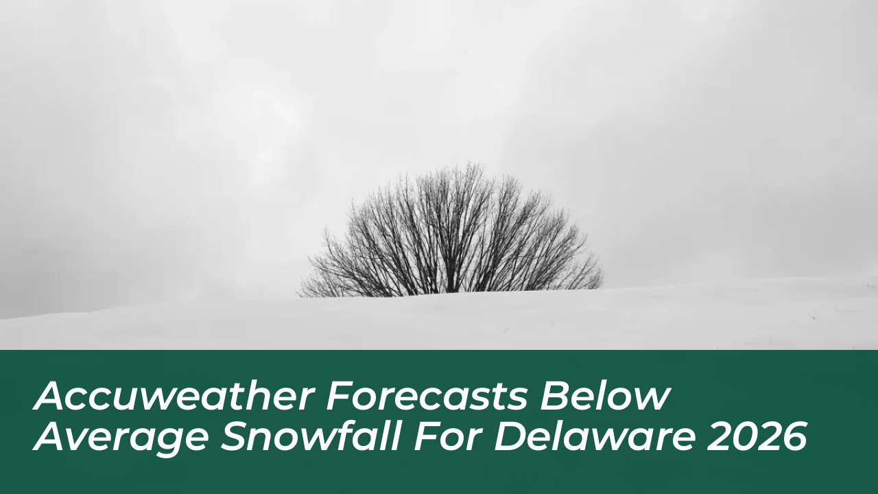 accuweather forecasts below average snowfall for delaware 2026 dGUZ
