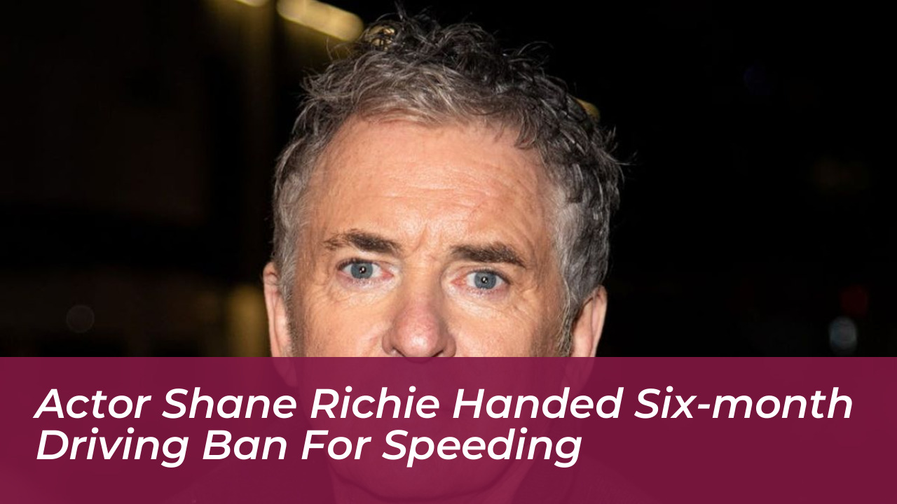 actor shane richie handed six month driving ban for speeding EyrB