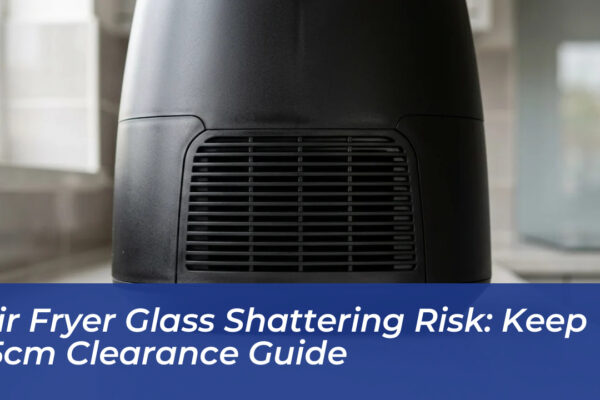 air fryer glass shattering risk keep 15cm clearance guide RsSG