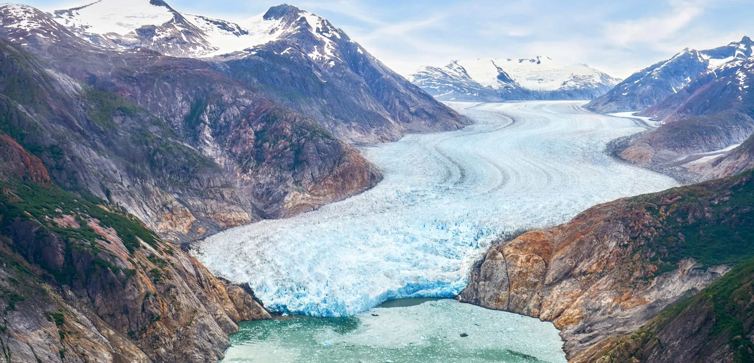 Alaska Scientists Warn of Deadly Landslide Tsunami Risks 4 Alaska Glacier Fjord Steep Mountain Landscape Water
