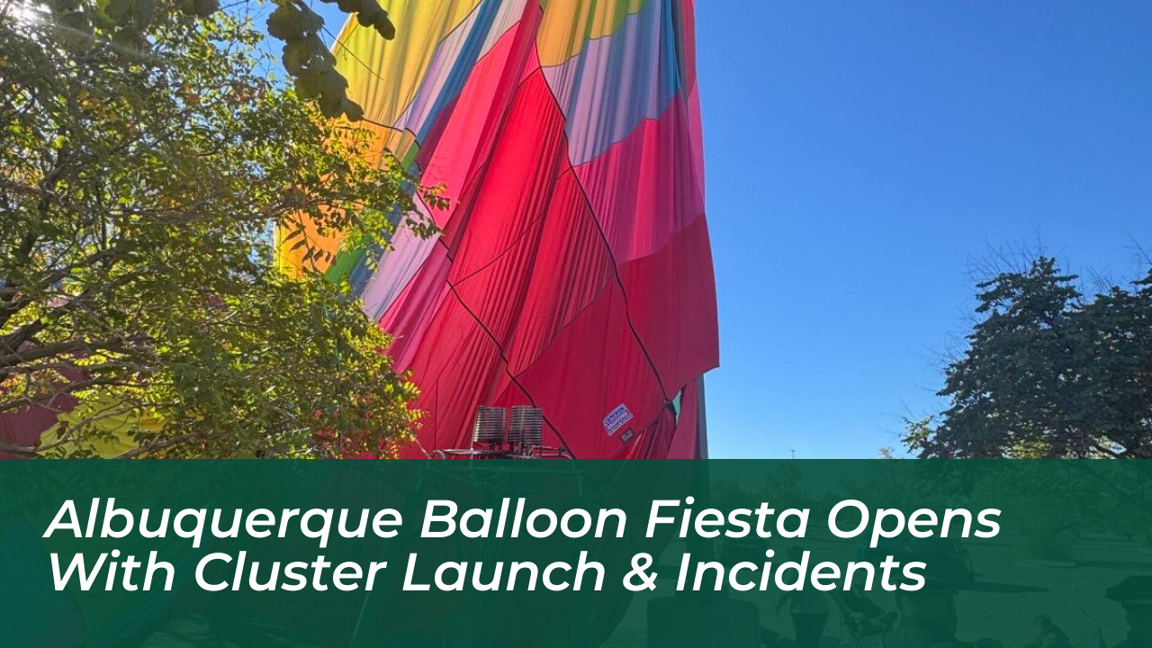 albuquerque balloon fiesta opens with cluster launch incidents SdLr