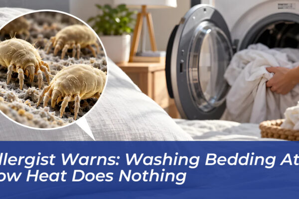 allergist warns washing bedding at low heat does nothing AC99