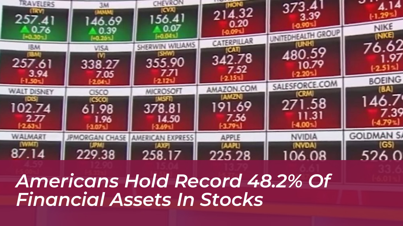 americans hold record 48 2 of financial assets in stocks wZGX