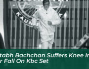 amitabh bachchan suffers knee injury after fall on kbc set 8KoV