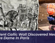 ancient gallic wall discovered near notre dame in paris PYeH