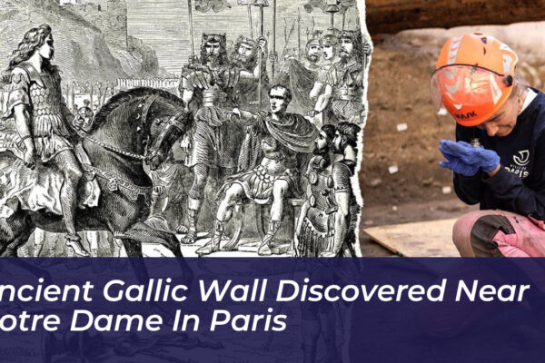 ancient gallic wall discovered near notre dame in paris PYeH