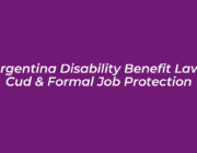 argentina disability benefit law cud formal job protection E7Ft