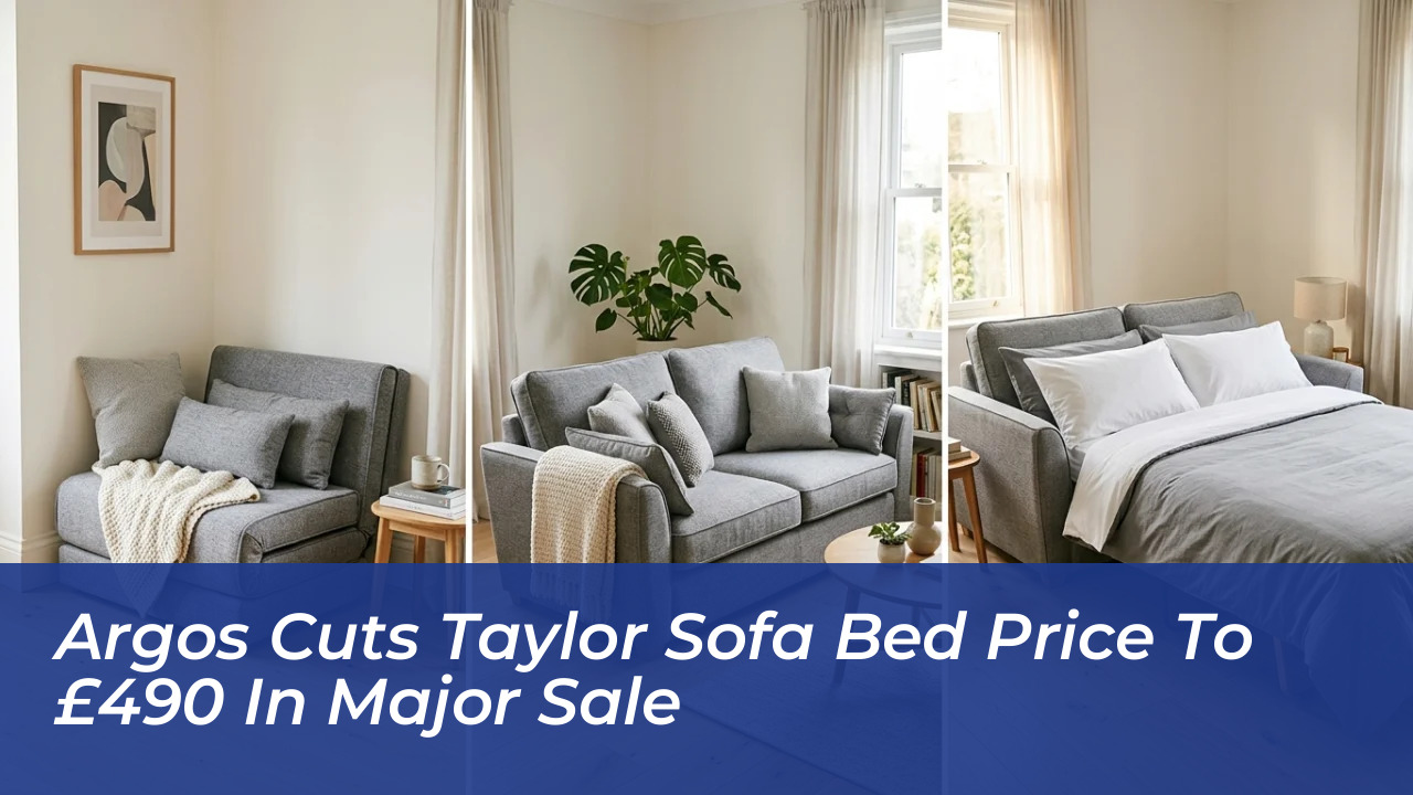 argos cuts taylor sofa bed price to 490 in major sale m5gs