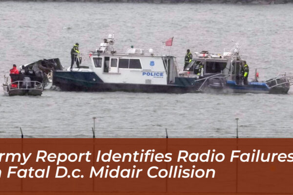 army report identifies radio failures in fatal d c midair collision s13D