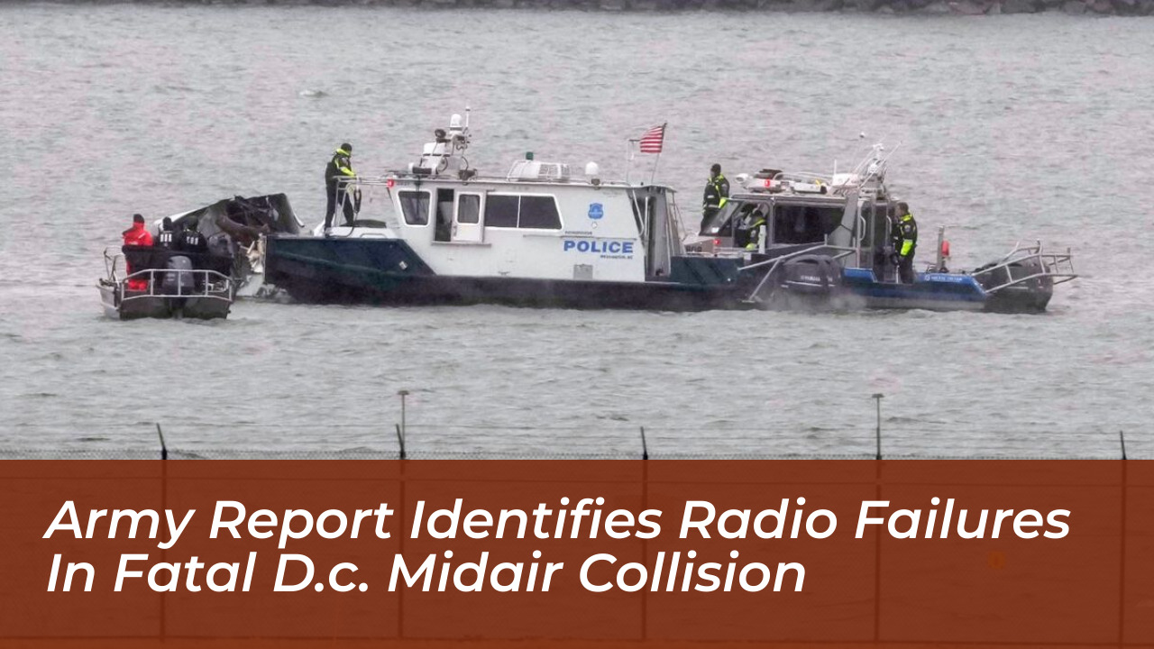 army report identifies radio failures in fatal d c midair collision s13D