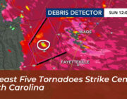 at least five tornadoes strike central north carolina arge