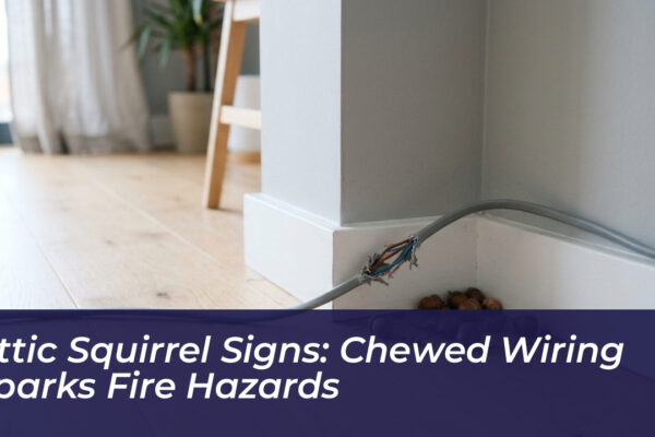 attic squirrel signs chewed wiring sparks fire hazards nhb4