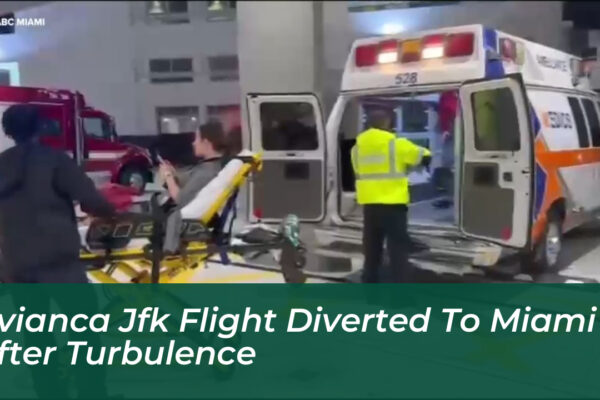 avianca jfk flight diverted to miami after turbulence Km8P
