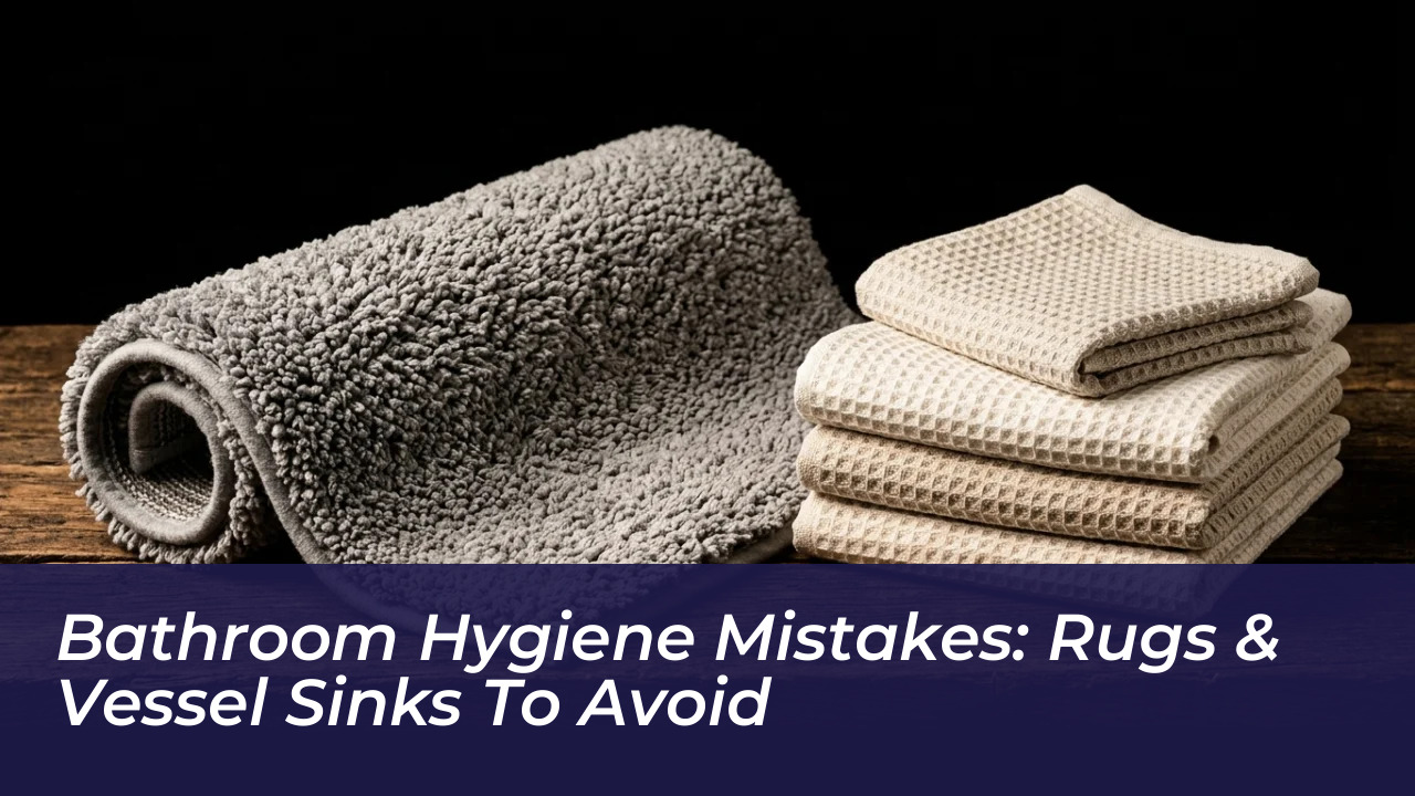 bathroom hygiene mistakes rugs vessel sinks to avoid vkGG
