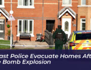 belfast police evacuate homes after pipe bomb explosion Duaw
