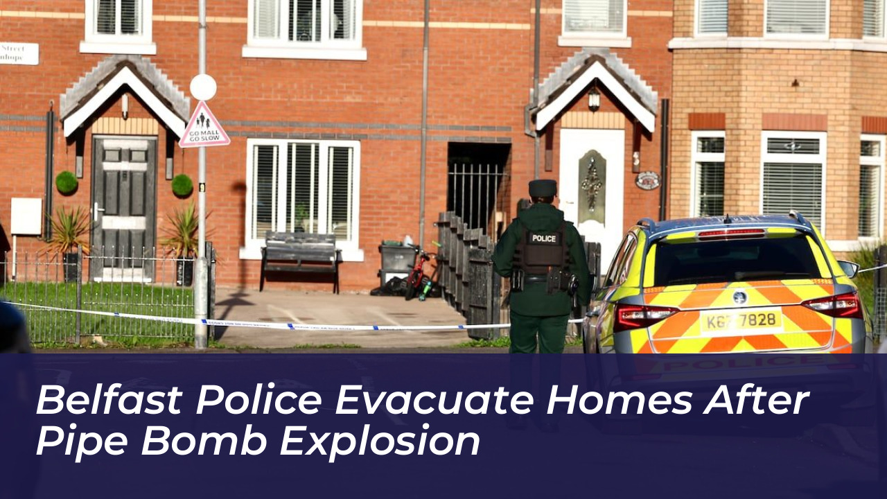 belfast police evacuate homes after pipe bomb explosion Duaw
