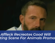 ben affleck recreates good will hunting scene for animals promo fUC3