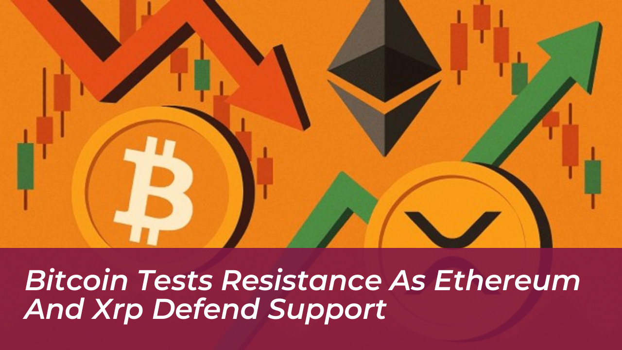 bitcoin tests resistance as ethereum and xrp defend support 6jj6