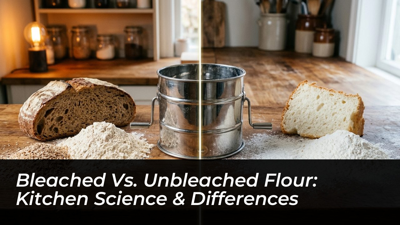 bleached vs unbleached flour kitchen science differences Vsij