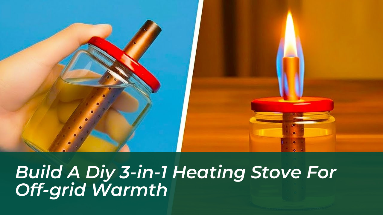 build a diy 3 in 1 heating stove for off grid warmth Z857