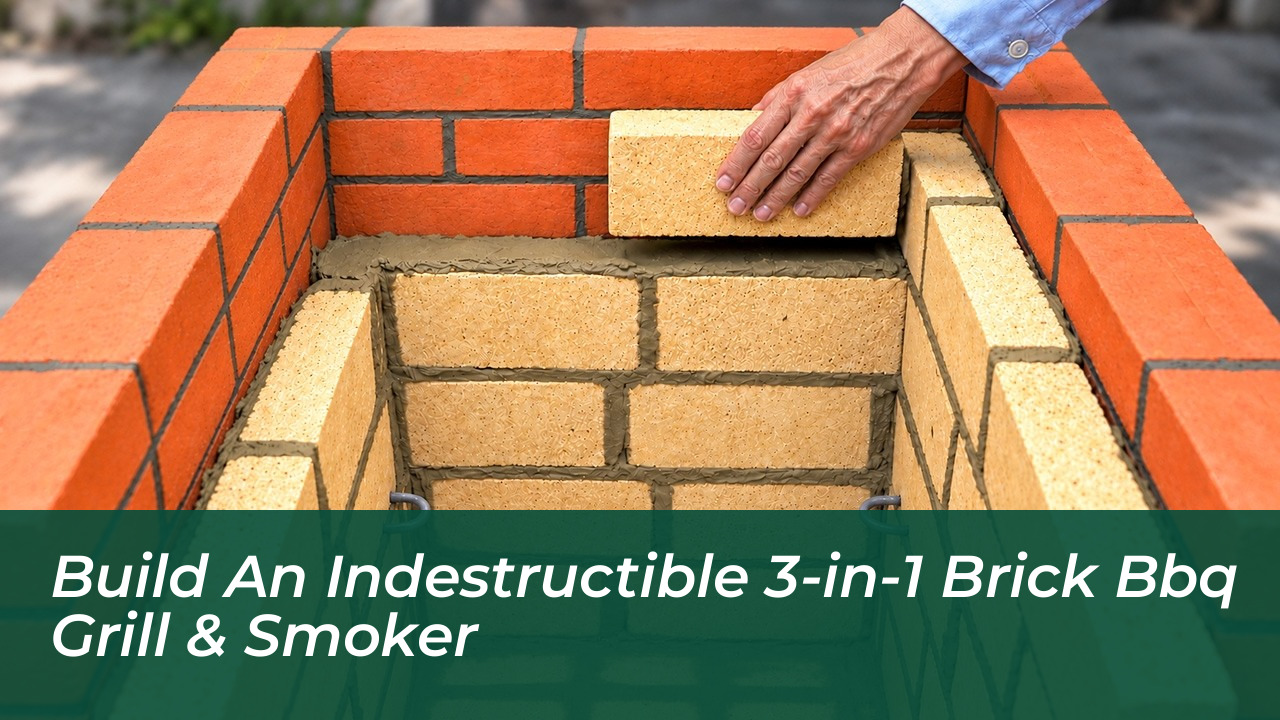 build an indestructible 3 in 1 brick bbq grill smoker l5zN