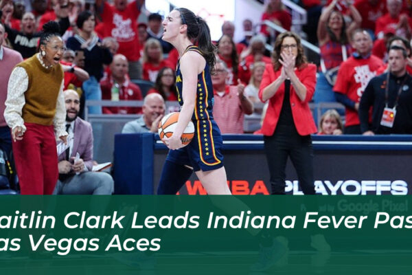 caitlin clark leads indiana fever past las vegas aces BNi9